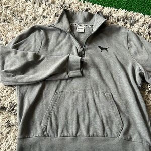 PINK sweatshirt size L , good used condition, color gray